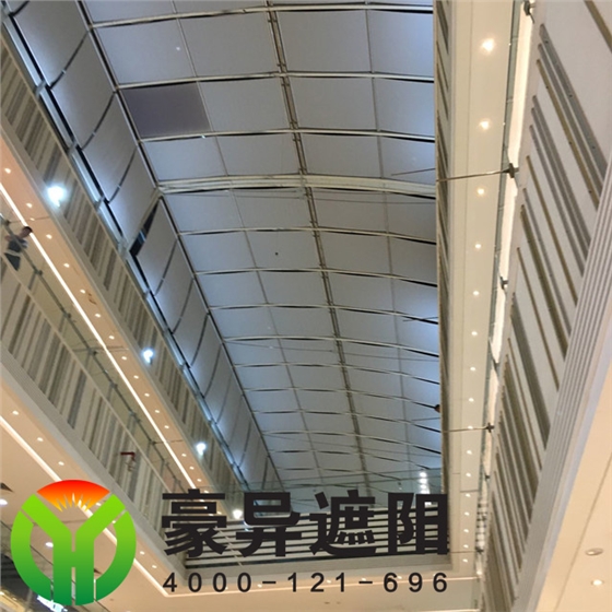 商場中庭電動天棚簾,豪異上海電動天棚簾廠家,4000-121-696